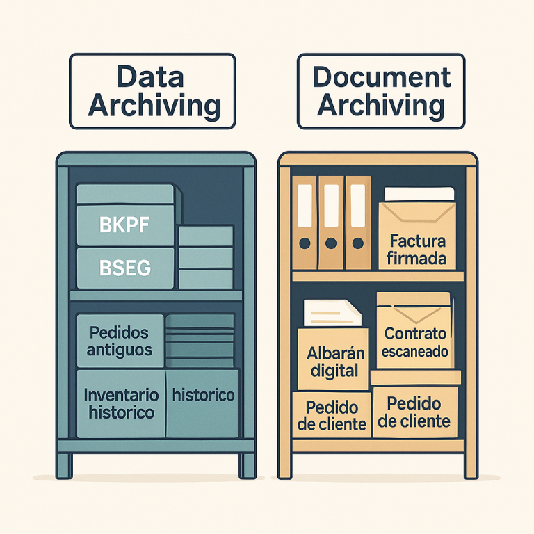 Data archiving vs Document archiving