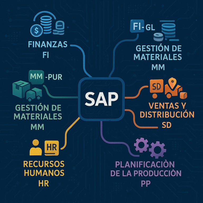 Módulos y submódulos de SAP