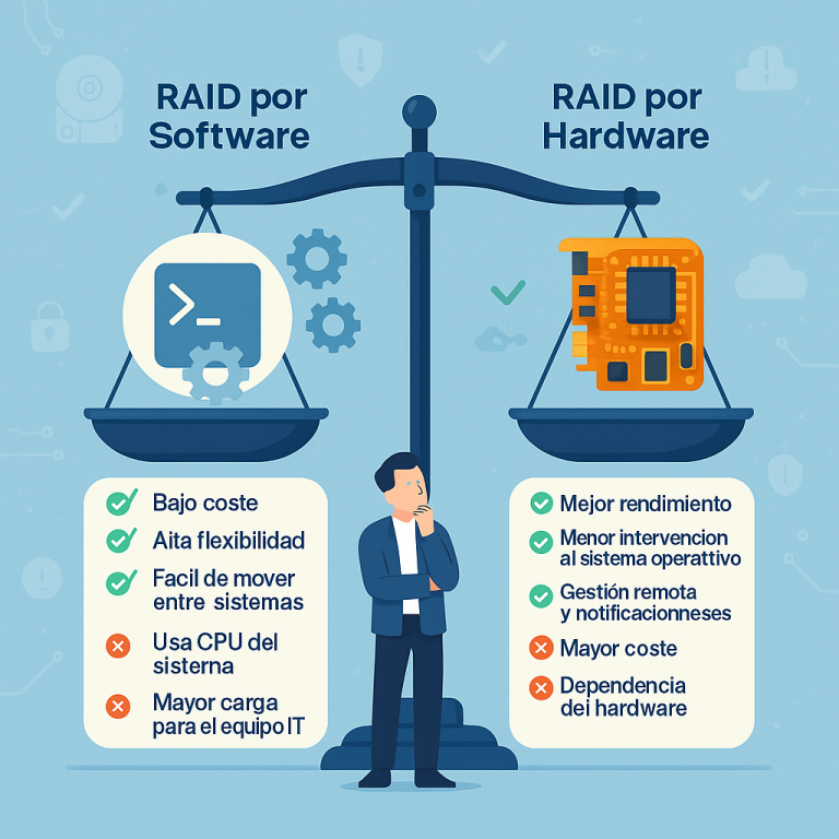 ¿Montar un RAID por hardware o software?