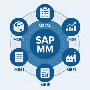 Transacciones más importantes en SAP MM